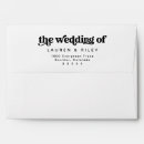 Search for pre addressed wedding envelopes Black and white