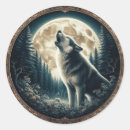 Search for wolf howling moon stickers Animal
