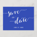 Search for royal blue save the dates Calligraphy