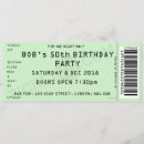 Search for admission ticket invitations Party