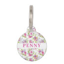 Search for floral pet tags Girly