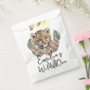 Search for wild one favor bags Watercolor animals