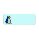 Search for penguin return address labels Colorful