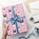 Search for bulldog wrapping paper Watercolor