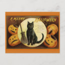 Search for retro halloween postcards broom