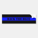 Search for back the blue bumper stickers Police