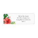 Search for tropical return address labels Chic