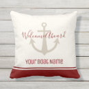 Search for red and beige pillows Nautical
