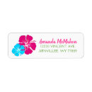 Search for hawaiian return address labels Luau party