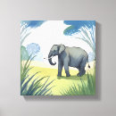 Search for elephant canvas prints Safari