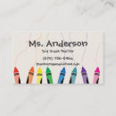 Search for crayon business cards Elementary