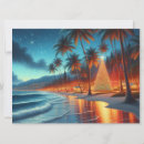 Search for beach scene christmas cards Hawaiian