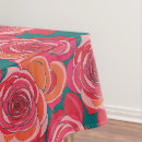 Search for pink and orange tablecloths Floral