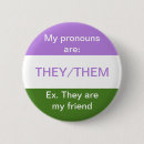 Search for they them their pronouns buttons Lgbtq
