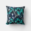 Search for navy and turquoise pillows Floral pattern
