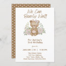 Search for brown bear birthday invitations Forest