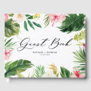Search for tropical guest books Typography