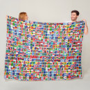 Search for world map blankets Flags