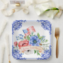 Search for blue paper plates Red white and blue
