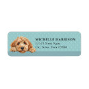 Search for goldendoodle return address labels Watercolor