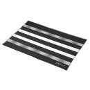 Search for black and white striped placemats Pattern