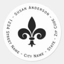 Search for fleur de lis return address labels Paris