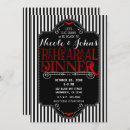 Search for black and white striped invitations Vintage
