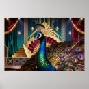 Search for art deco peacock posters Luxury