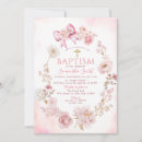 Search for girl baptism invitations Blush pink