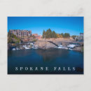 Search for spokane postcards Waterfall