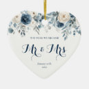 Search for just married ornaments Double sided