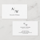 Search for two names business cards Minimalist