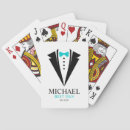 Search for wedding favor playing cards Tuxedo