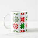 Search for red white snowflakes mugs Scandinavian