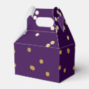 Search for purple and gold favor boxes Birthday