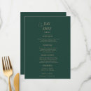 Search for emerald green menus Rehearsal dinner