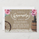 Search for wine quinceanera invitations Floral
