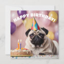 Search for pug birthday cards Party