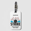 Search for bowling luggage tags Strike