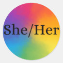 Search for pronoun stickers She
