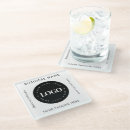 Search for glass coasters your logo here