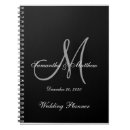 Search for wedding notebooks Black and white