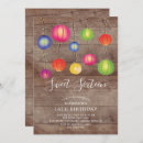 Search for paper lanterns invitations Rustic