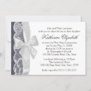 Search for denim and white invitations Lace