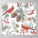 Search for christmas cardinal art Vintage