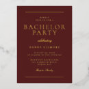 Search for maroon and gold invitations Sophisticated