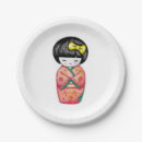 Search for japanese kokeshi doll crafts party Asian girl