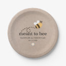 Search for bee paper plates Rustic