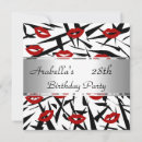 Search for black red silver birthday invitations Grey