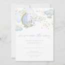 Search for we are over the moon invitations Blue